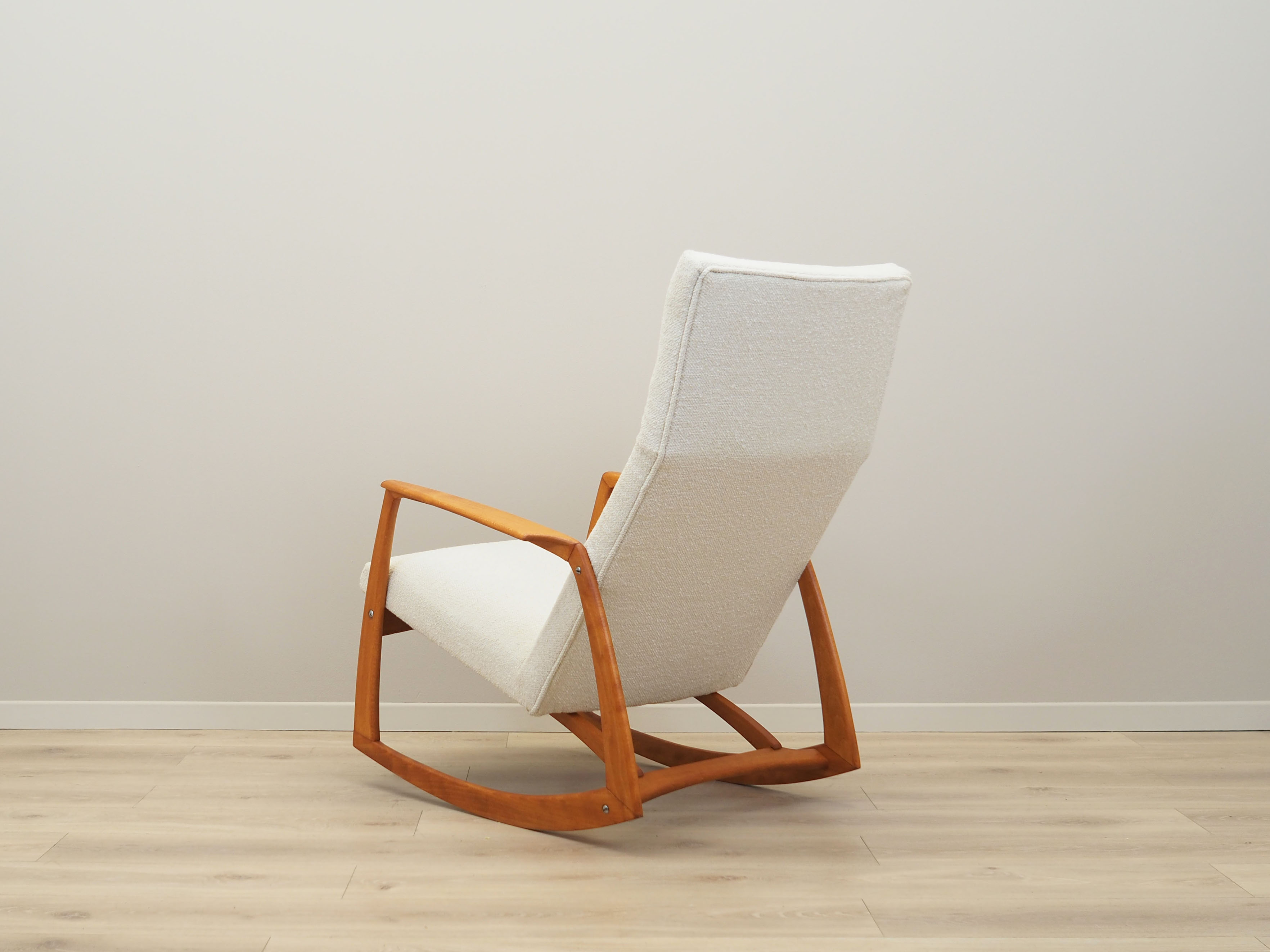 Beech rocking armchair, Danish design, 1970s, Denmark