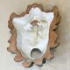 Mask wall sculpture head of Poseidon Neptune ceramic bronze green fountain mouth