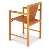 Ruud Jan Kokke. Pair of minimalist oak armchairs. 1980s.