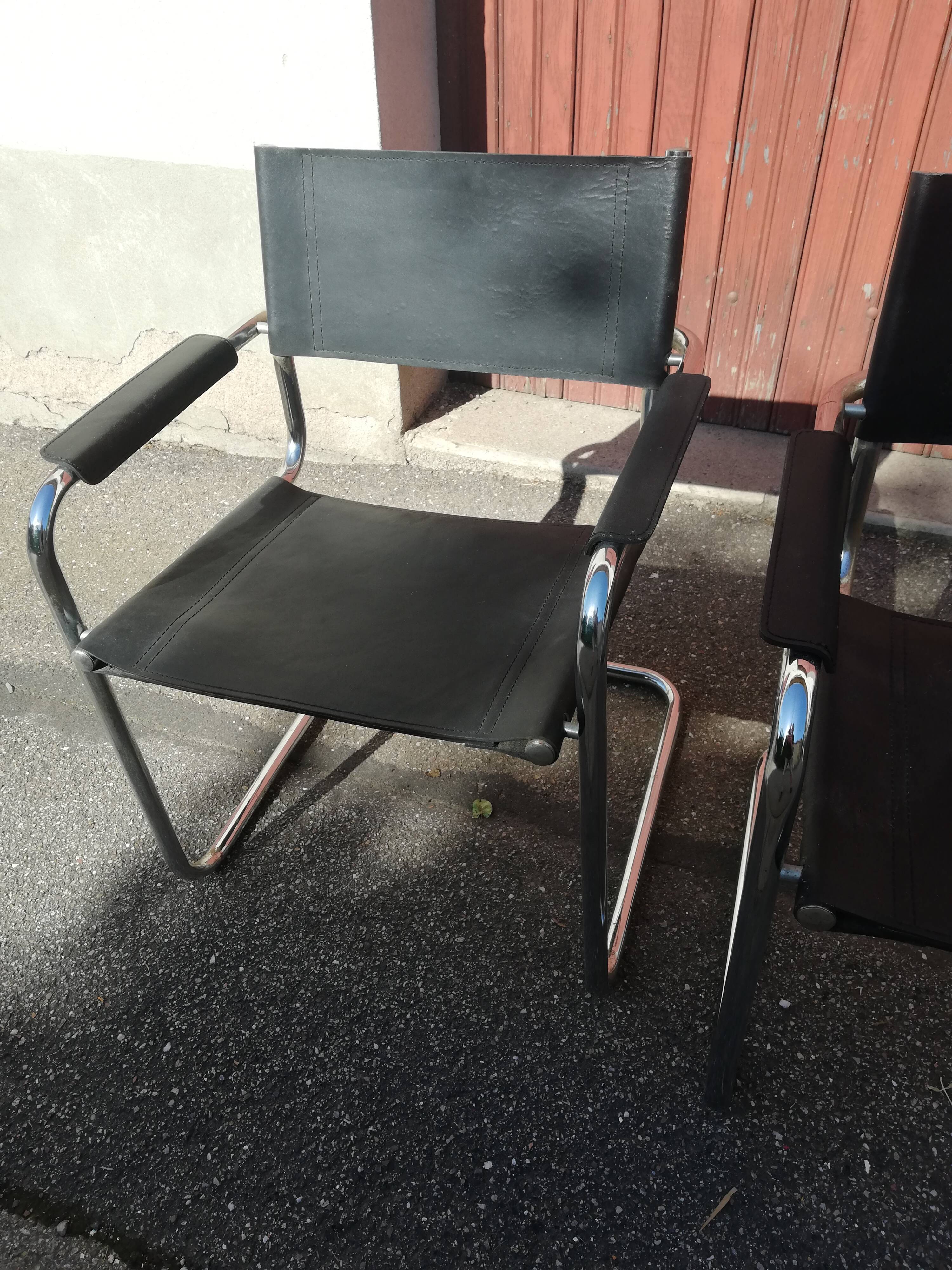 Set de 4 fauteuils vintage cantilever