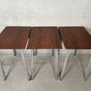 Table d'école industrielles vintage – acier et composite