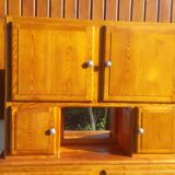 Mado sideboard in solid wood, wooden top