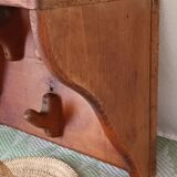 Vintage wooden wall coat rack
