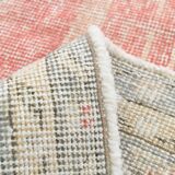 7x10 Vintage Soft Red & Beige Vintage Oushak Area Rug, 207x310 Cm
