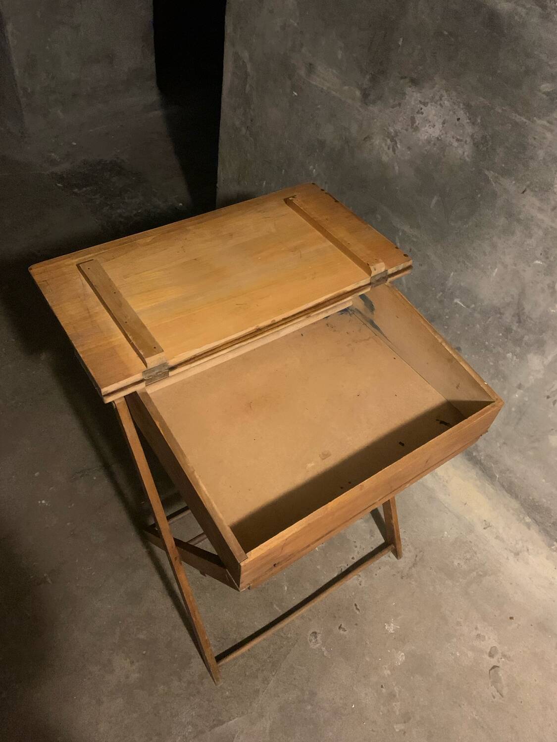 1950s folding school desk