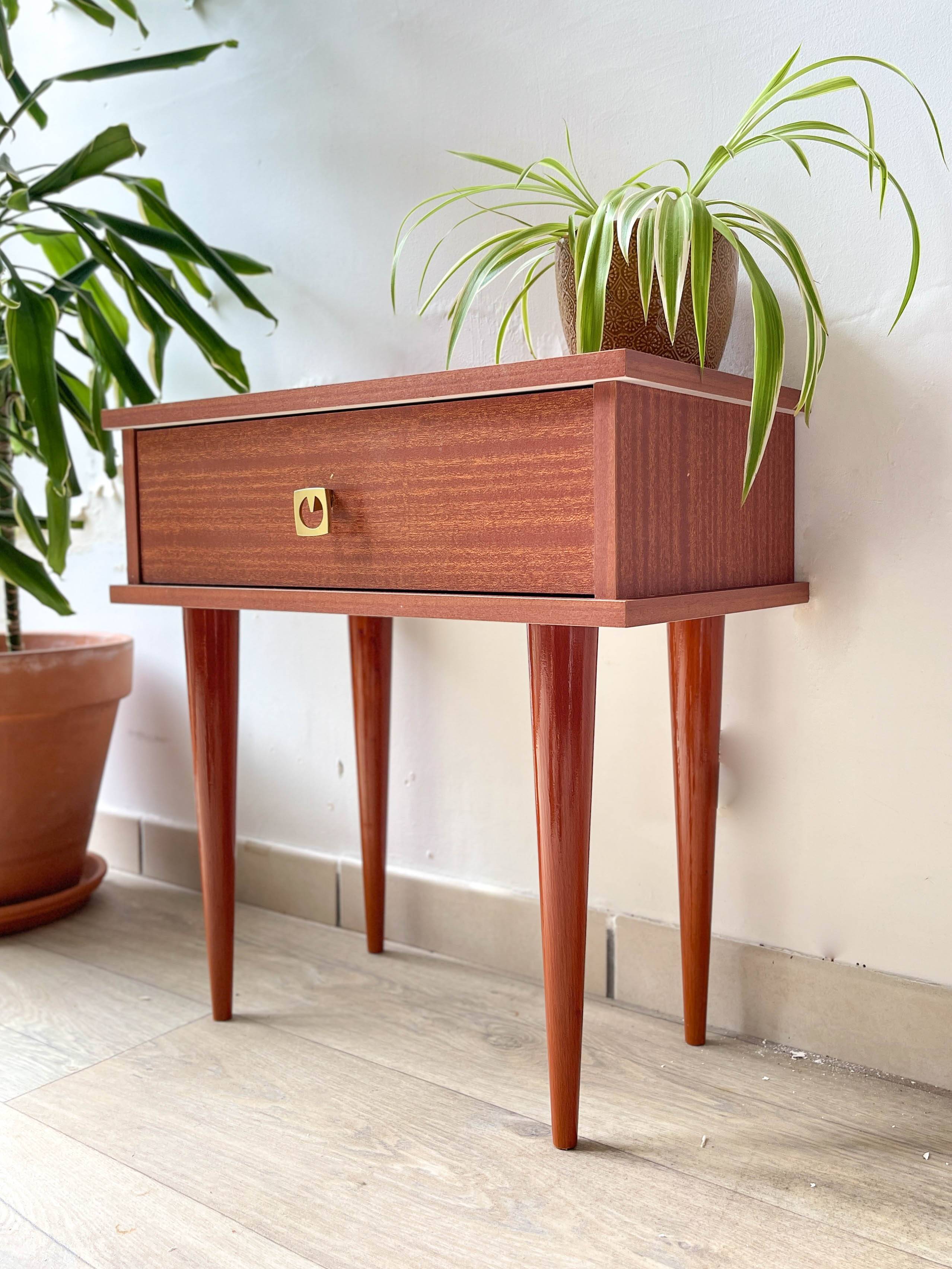 Vintage 1950s bedside table