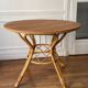 Round rattan table