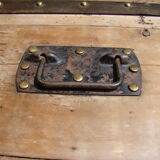 Old brass domed trunk