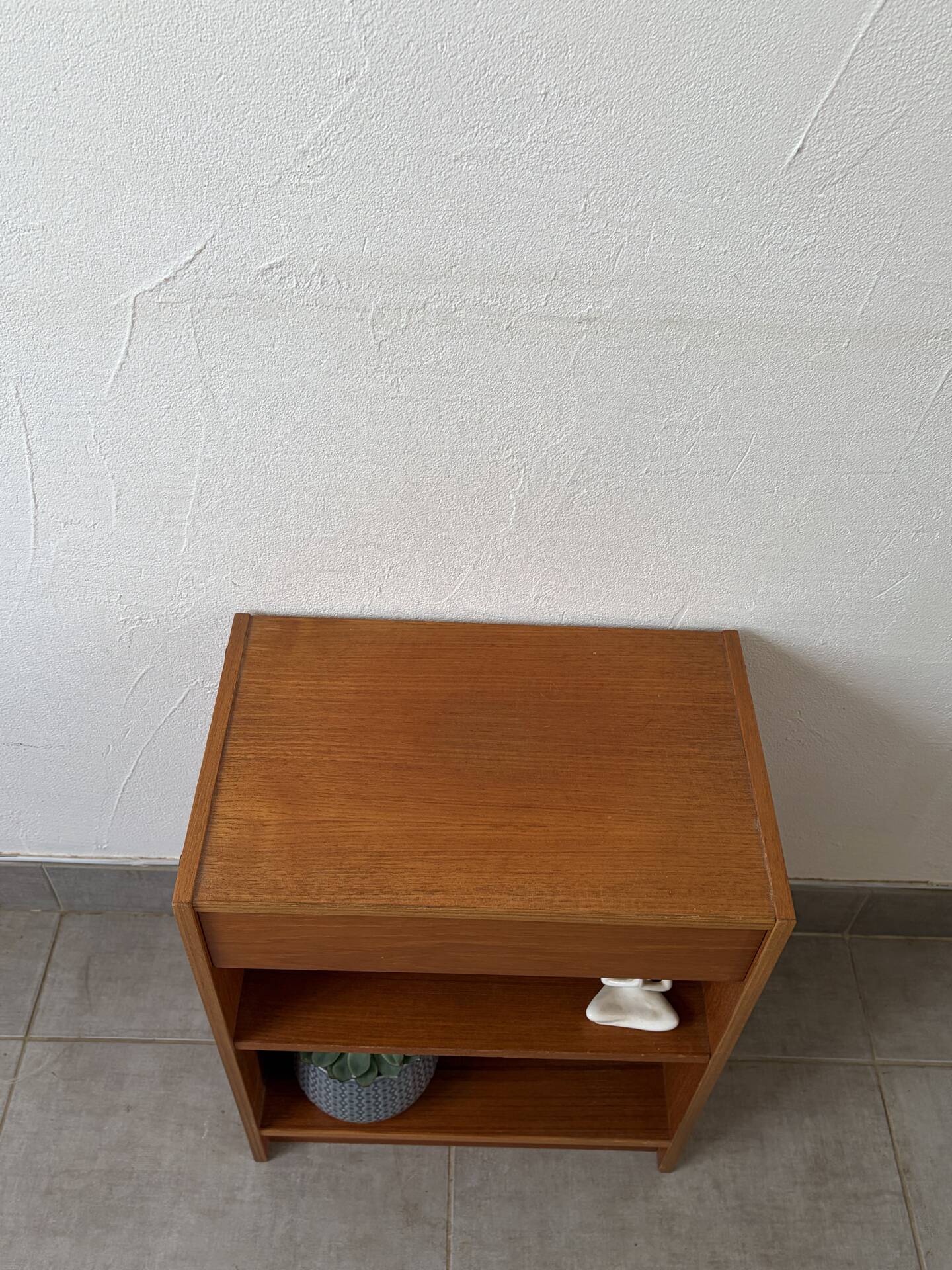 Vintage teak bedside table