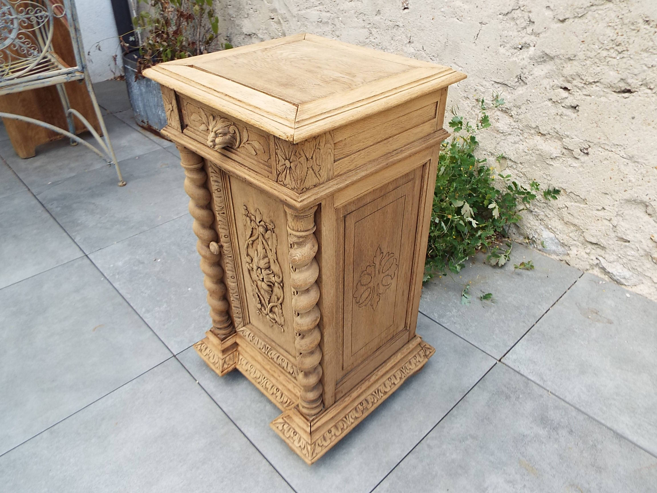 Neo-Renaissance bedside table