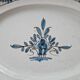 Large antique blue earthenware dish