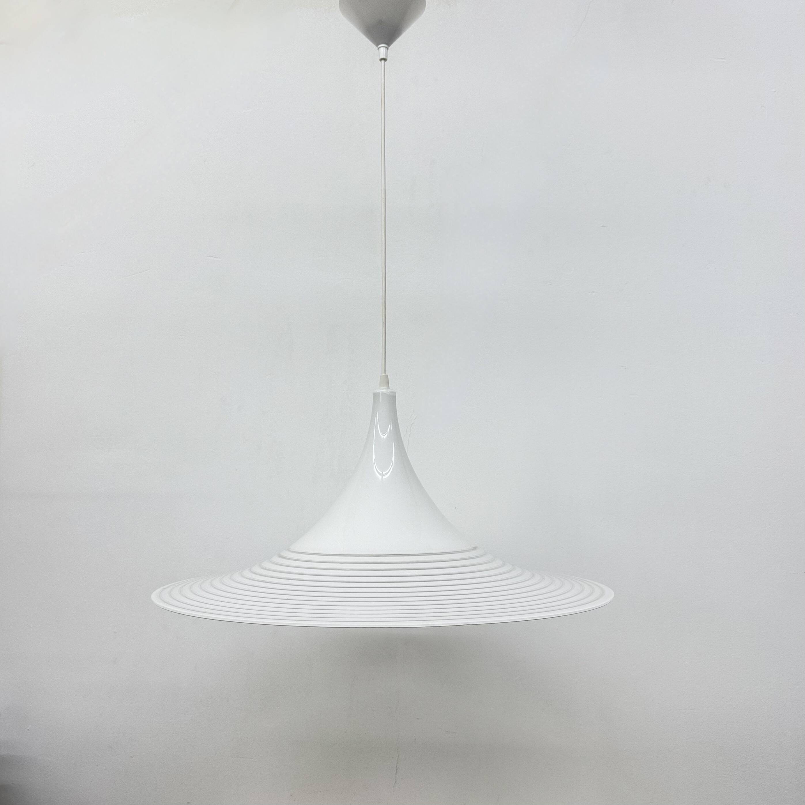 Vintage lucite hanging lamp By Meblo Guzzini, 1980’s