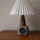Lampe de table en céramique danoise beige/ lilas/ bleu