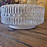 Ceiling lamp in molded glass