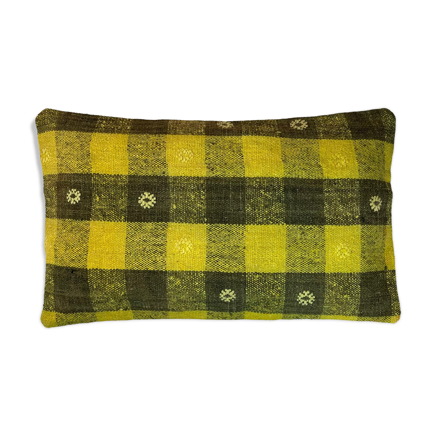 Vintage turkish kilim cushion cover, 30 x 50 cm