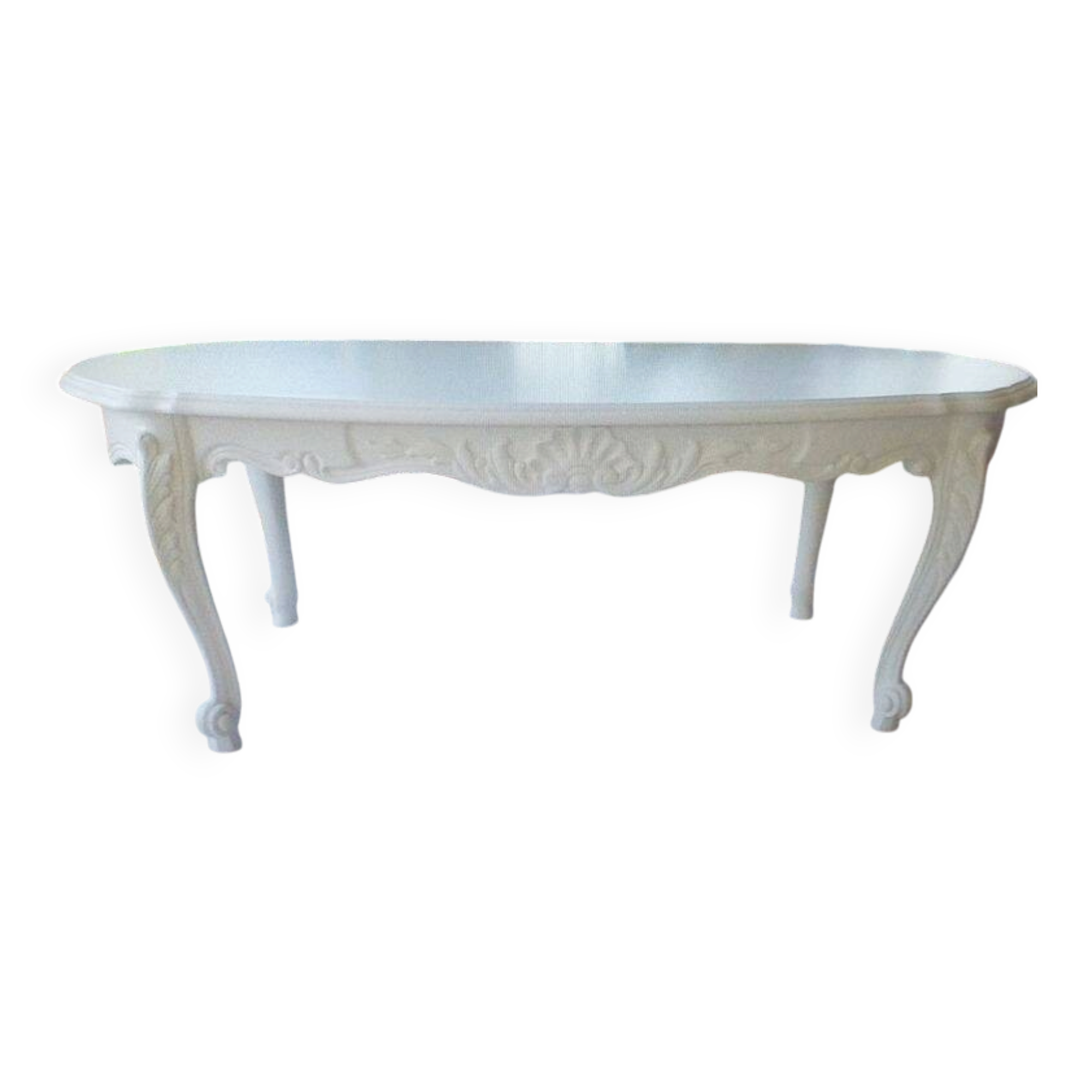 Solid coffee table