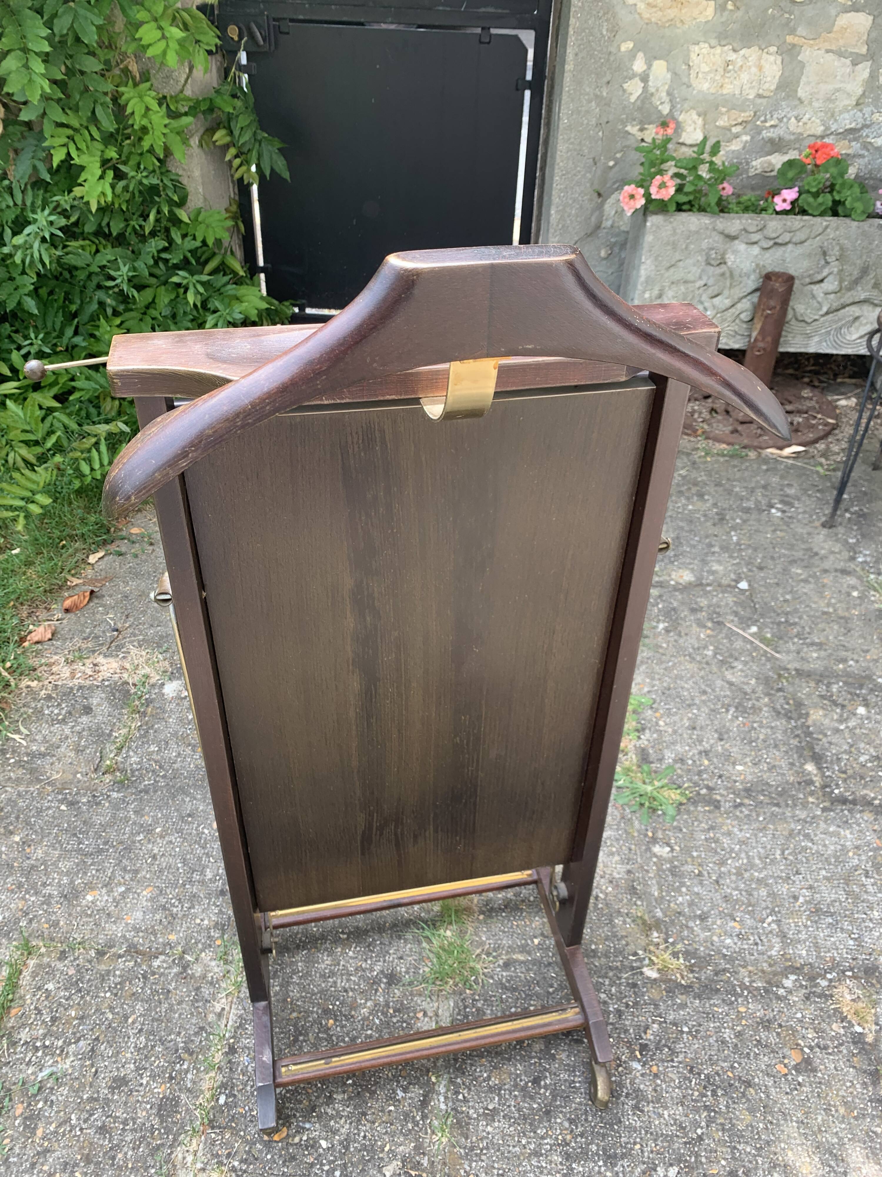 Valet de chambre in vintage Italian wood and design
