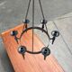 Vintage brutalist wrought iron candle holder by Boltze, 1970s.