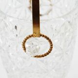 Old glass ice bucket