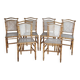 6 caned Napoleon III chairs