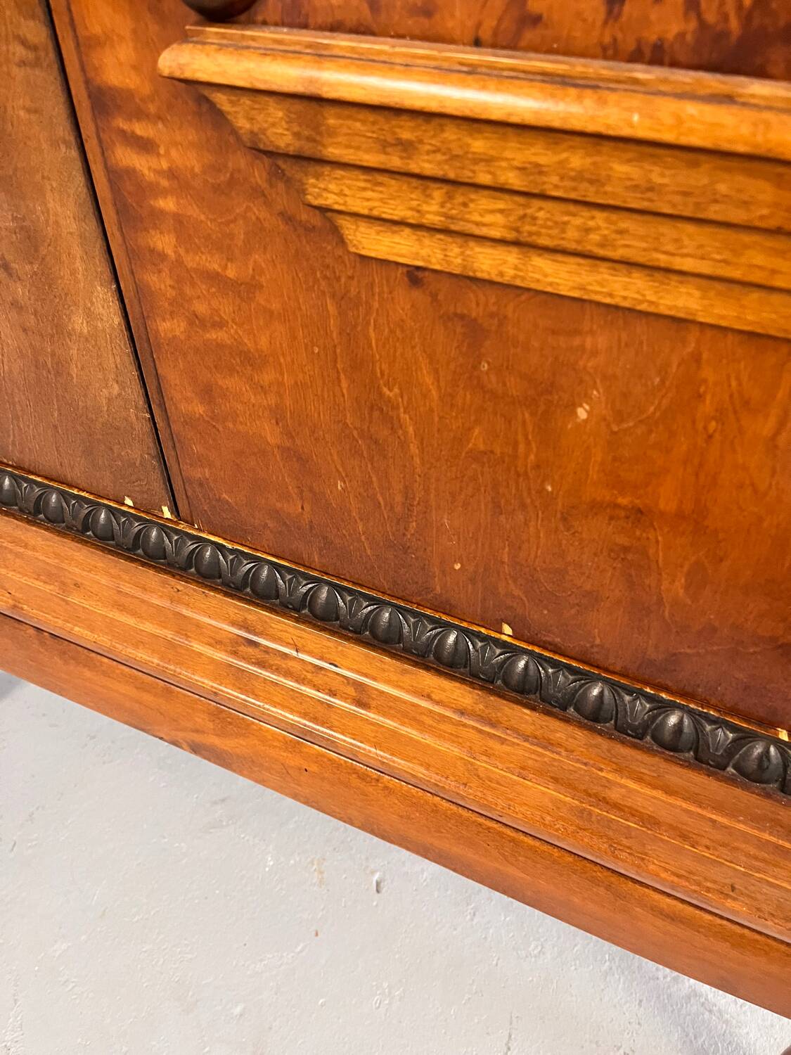 Oak linen closet from the 1930s, Norway