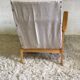 Scandinavian armchair lined with jute