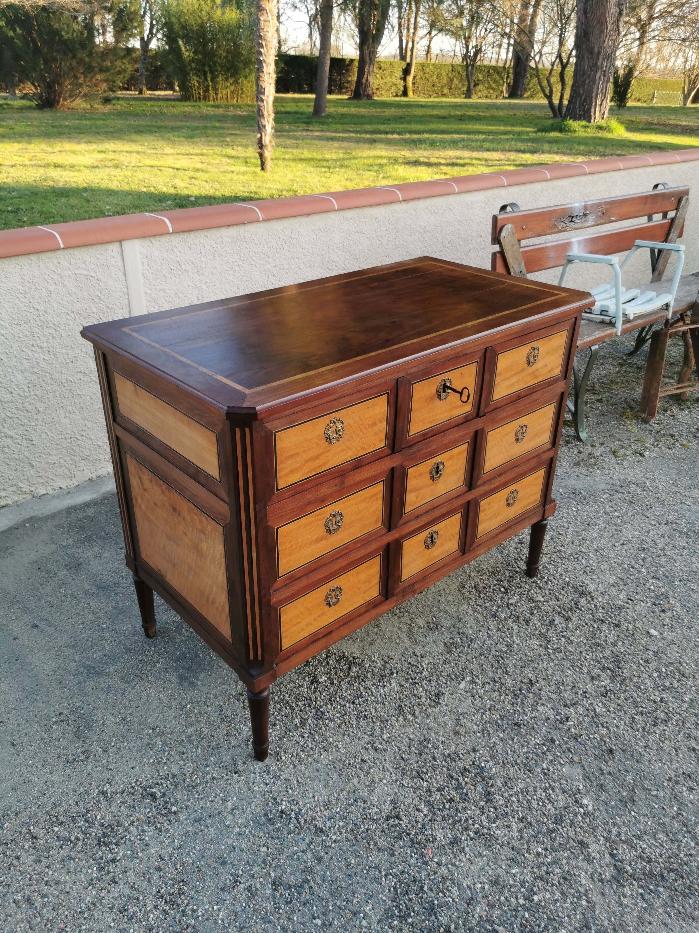 Louis XVI style chest of drawers