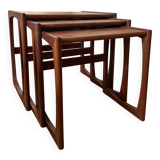 Set of 3 Scandinavian nesting tables from the 60s