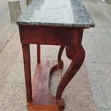 Old Louis XVI style console with marble top
