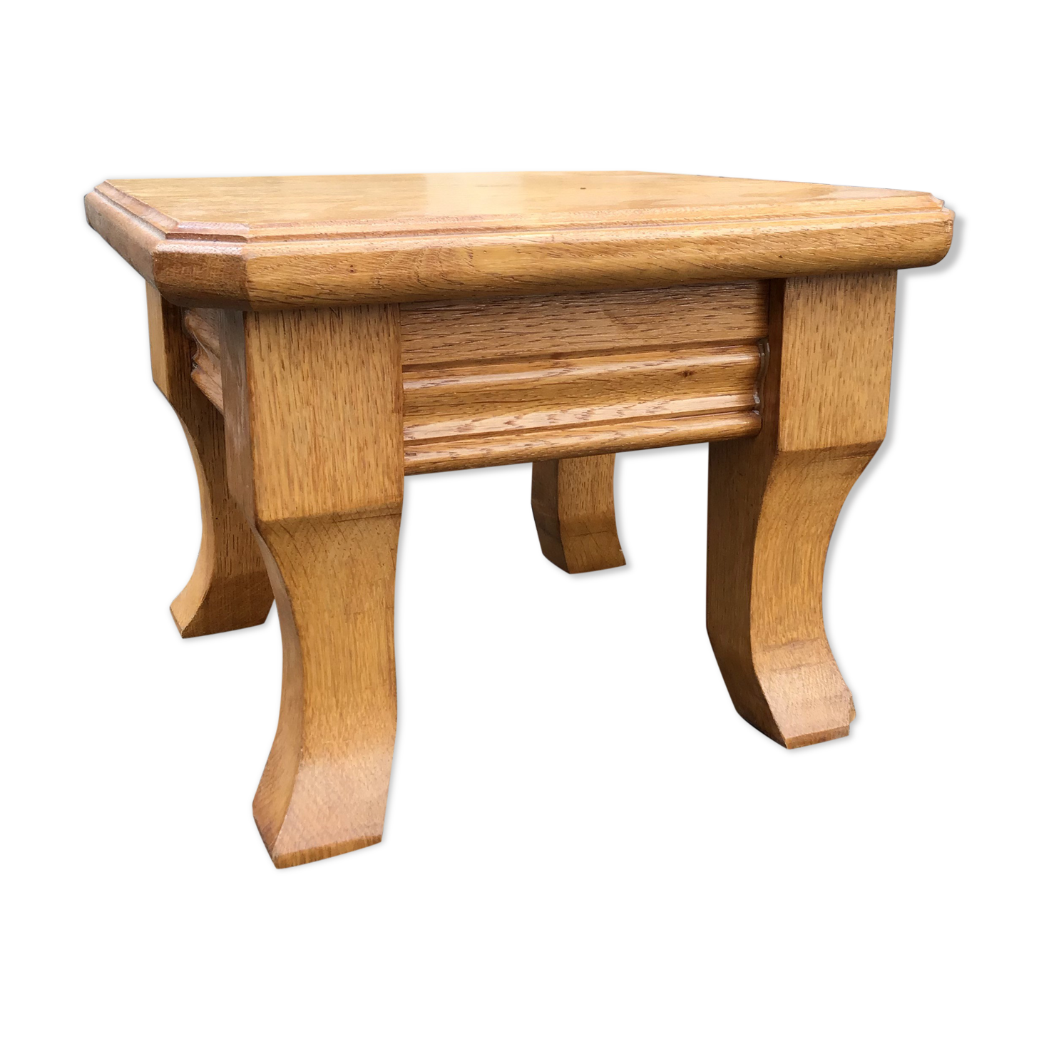 Vintage oak feet rest