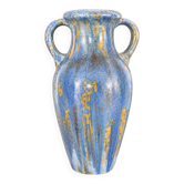 Rare French Art Deco vase in glazed stoneware from Pierrefonds, with glaze.