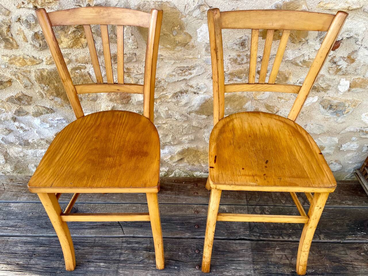 Pair of bistro chairs circa 50s/60s