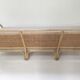 3-seater rattan and canning sofa