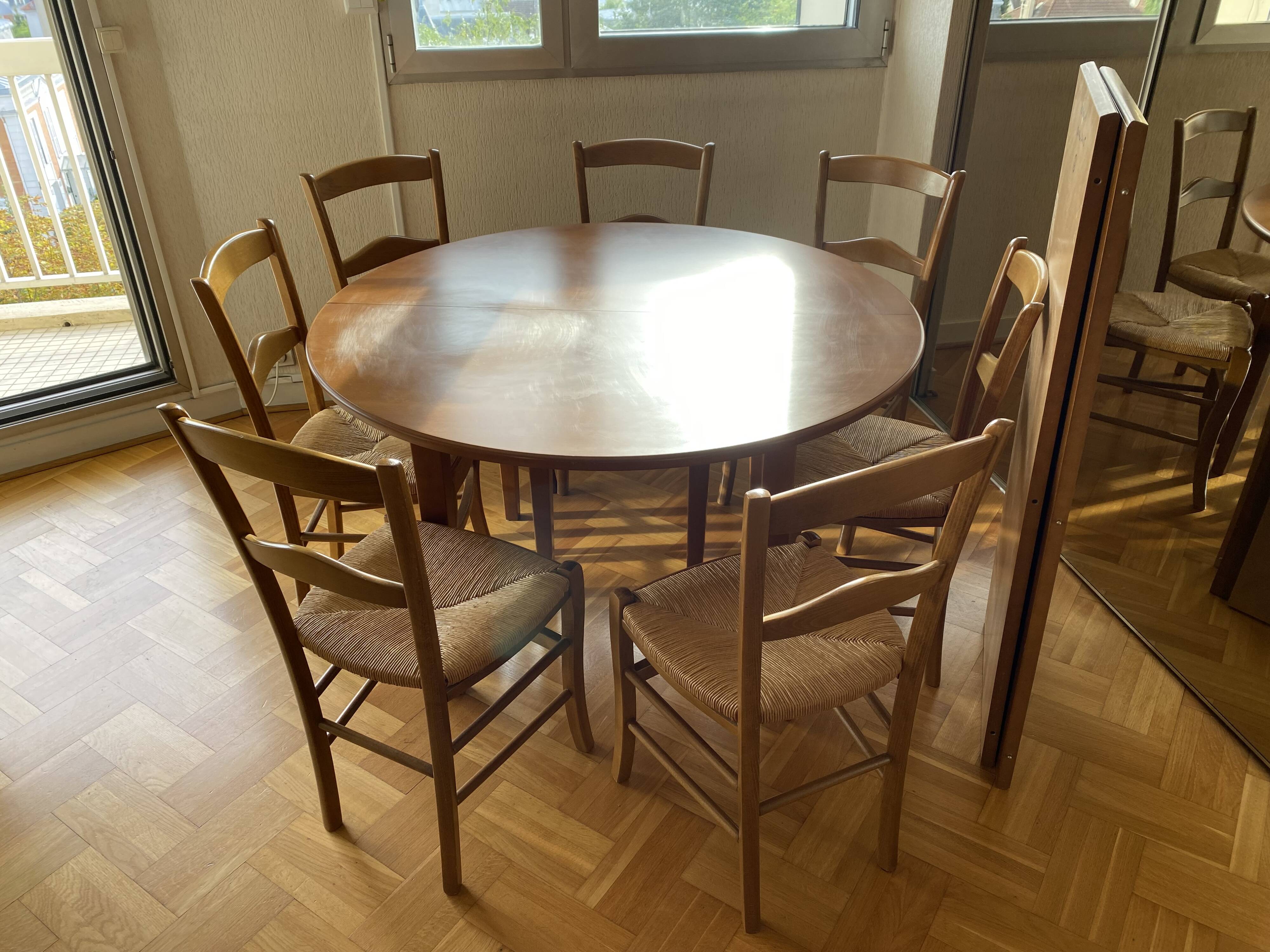 Lot 1 table and 7 chairs