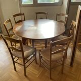 Lot 1 table et  7 chaises