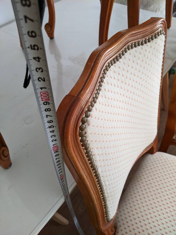 Lot de 4 Chaises Vintage Style Louis XV / Louis Philippe