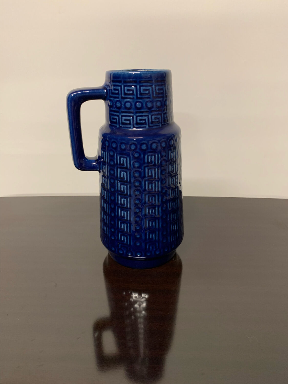 Vase w.g. scheurich bleu cobalt