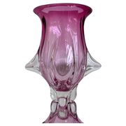 Massive Sculpural pink Vase, Murano  "Sommerso"Artenuove by Pustetto e Zanetti