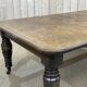 English nineteenth oak table with 1 crank extension