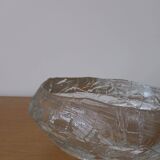 Demant brutalist glass dish by Göte Augustsson | Ruda Sweden | 1960s