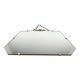 1950's French Wall Mirror with Chrome Fittings
