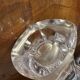 Small corolla vase in crystal from Vannes art-deco period - h 18.5 cm