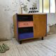 Meuble commode colorée années 60