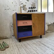Colorful chest of drawers furniture 60s
