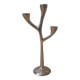 Aluminum candle holder Scandinavian design candelabra vintage silver metal candlestick three branches