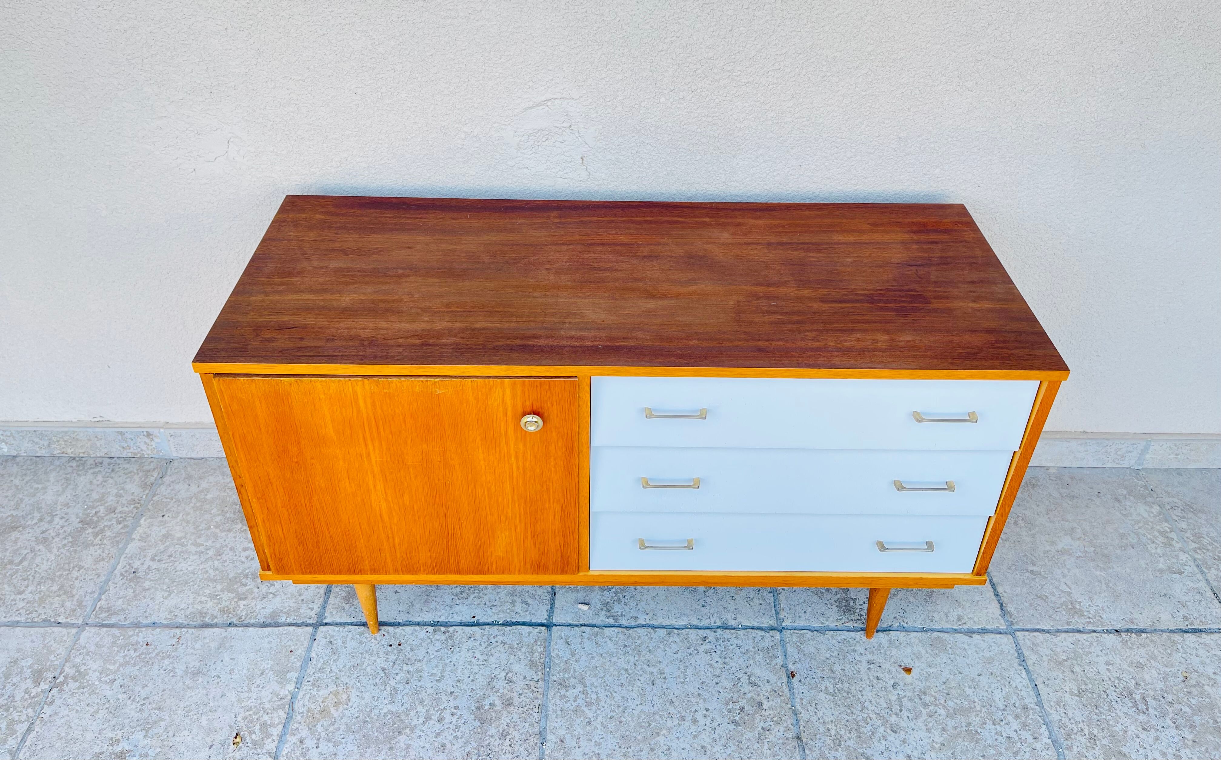 Vintage oak row 1960