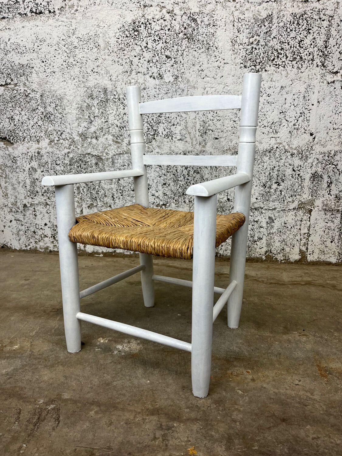 Chaise paillée enfant