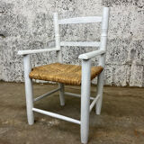 Chaise paillée enfant