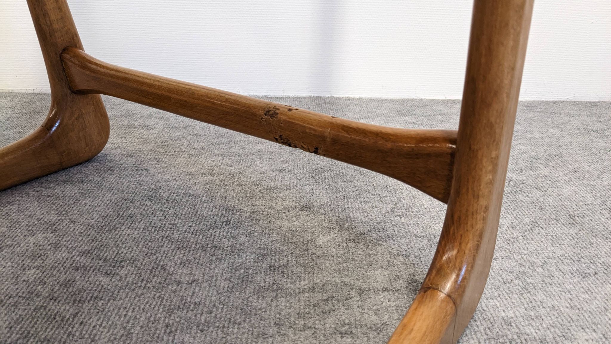 Set of 4 Baumann sled chairs, France circa 1970.