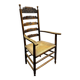 19th century handcrafted and carved ladder back chair, circa 1840s.
